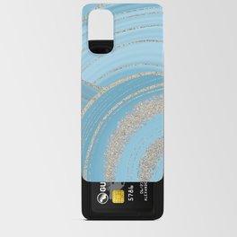 Sky Blue Faux Marble Mermaid Ocean Waves Landscape Android Card Case