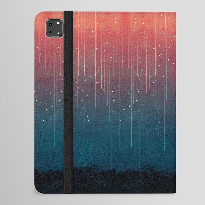 Meteor rain iPad Folio Case