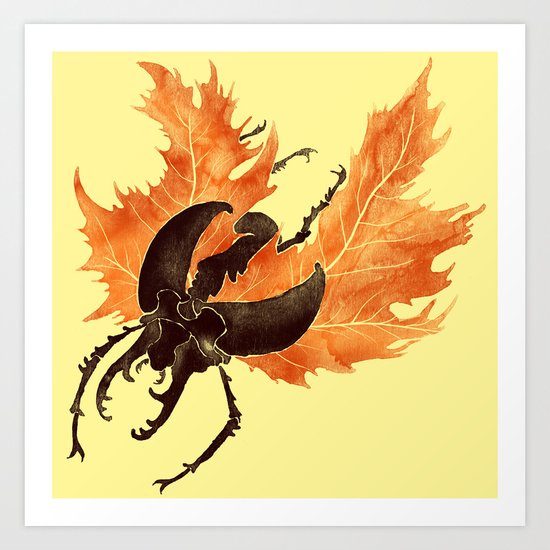 Autumn Burst Art Print