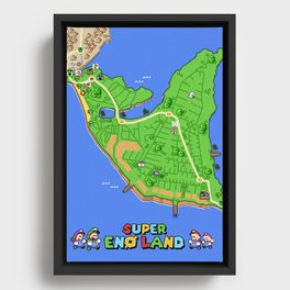 Super Enø Land Framed Canvas