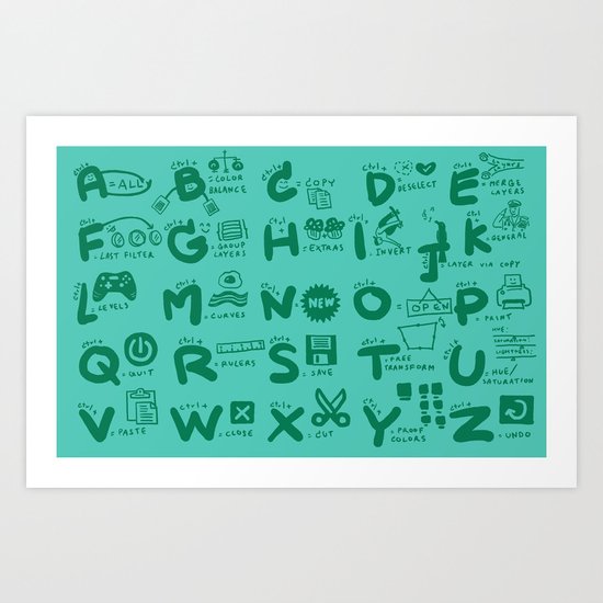 ABC Art Print