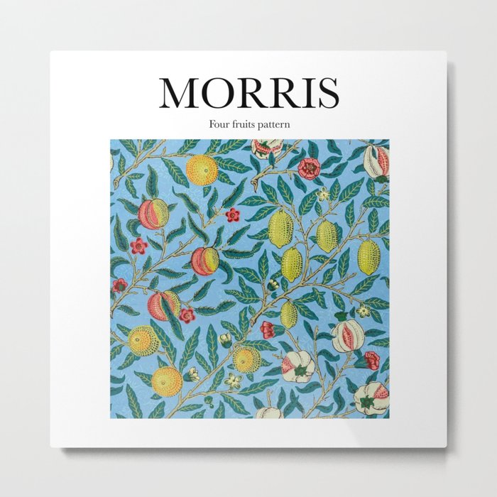 Morris - Four fruits pattern Metal Print