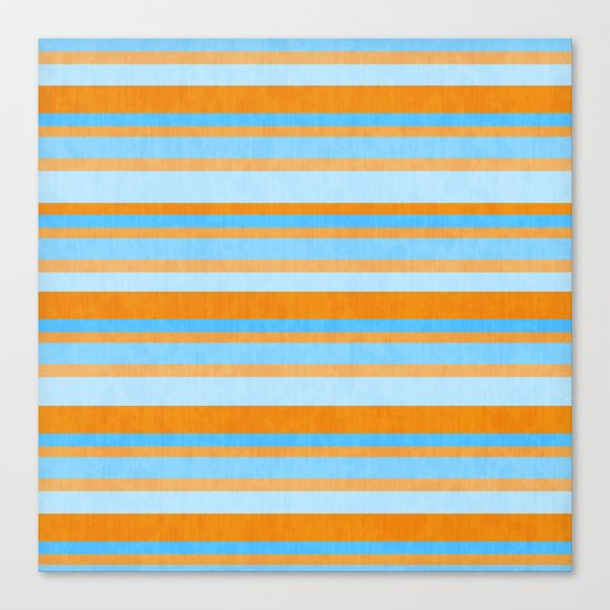 Something Fishy Stripes. Canvas Print