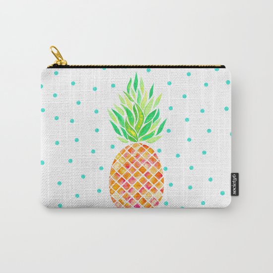 Tangerine Pineapple Carry-All Pouch
