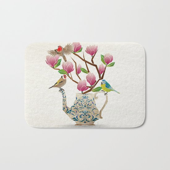 tea time! Bath Mat