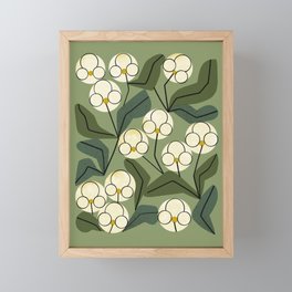 White Orchids Framed Mini Art Print