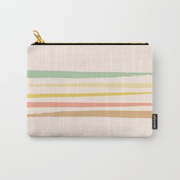 Inkaa - Spring Colourful Summer Retro Ink Stripes Design Carry-All Pouch