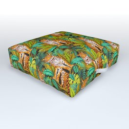 Jungle Tiger Pattern Outdoor Floor Cushion