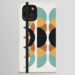 Moon Phases Abstract V iPhone Wallet Case