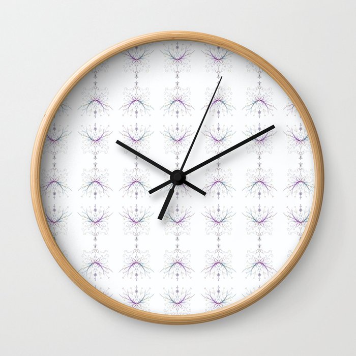 Crown of the Forest Pattern Wall Clock