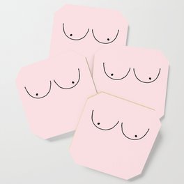 pink boobs Coaster
