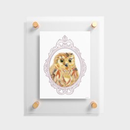 A Portrait of an Owl Floating Acrylic Print