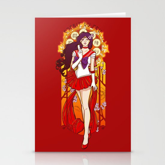 Spirit of Fire - Sailor Mars nouveau Stationery Cards