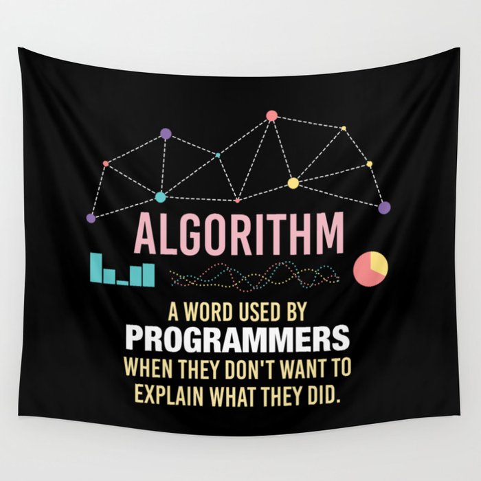 Algorithm Definition Funny Programming Definition Wall Tapestry