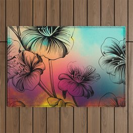 Sunset Floral Outdoor Rug