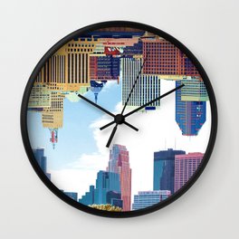 Twin Cities Minneapolis and Saint Paul Wall Clock