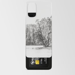 Black and White Northwoods Lake - Minnesota Photography Android Card Case