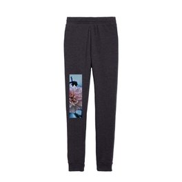 One Pink Rose in the Wind Kids Joggers