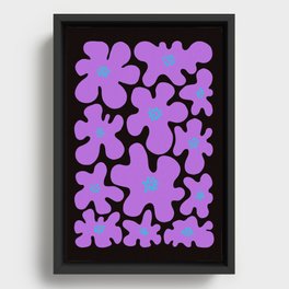 Electro Flowers for the Soul  Framed Canvas