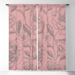 Antique Floral 2 Blackout Curtain