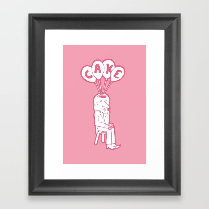 Cake Head Framed Art Print