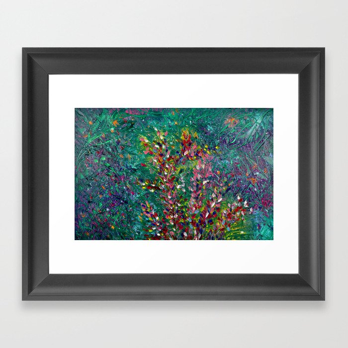 Medley Of Floral Colors Framed Art Print