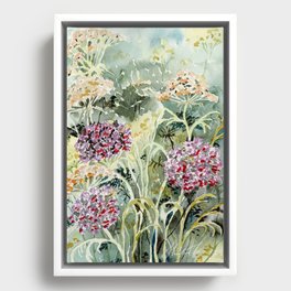 Loose Sketchbook Florals No. 4 Framed Canvas