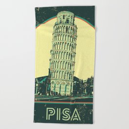 Pisa Italy, Leaning Tower Beach Towel