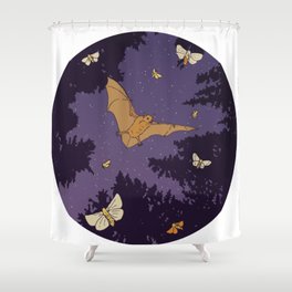 Bat & Moths Shower Curtain