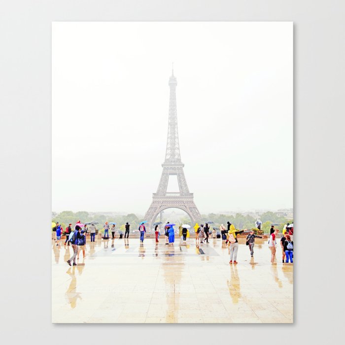 Rainy day in Paris Canvas Print