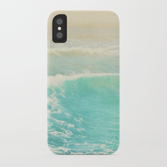 beach ocean wave. Surge. Hermosa Beach photograph iPhone Case