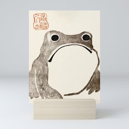 Unimpressed Frog Meika Gafu by Matsumoto Hoji 1814 - Frog Mini Art Print