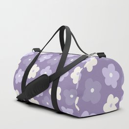 Purple Flowers Duffle Bag