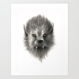Werewolf beast Art Print