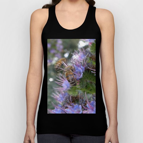 Bees on Buddleia Unisex Tank Top