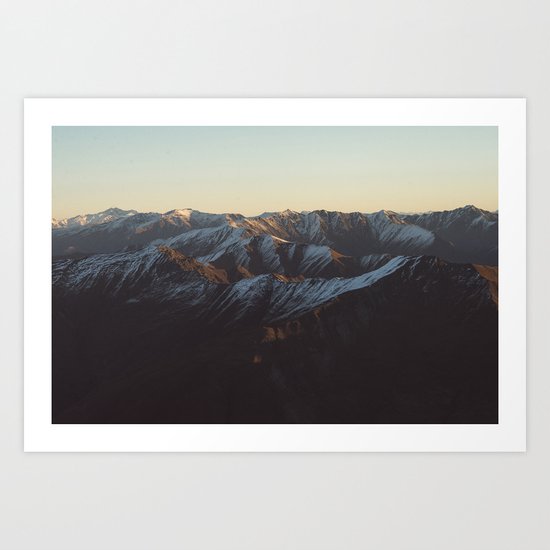 Mountain pattern Art Print