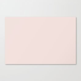 Pale Pastel Pink Solid Color Hue Shade - Patternless Canvas Print