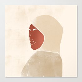 Black Woman with a Veil Canvas Print