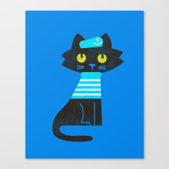 Fitz - Sailor cat Canvas Print