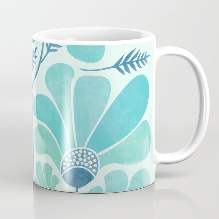 Himalayan Blue Poppies Floral Coffee Mug