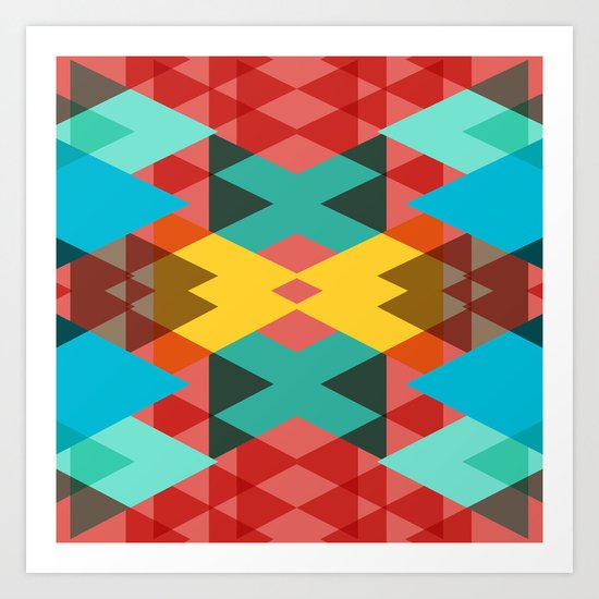 Geometric Crazy 3D Art Print