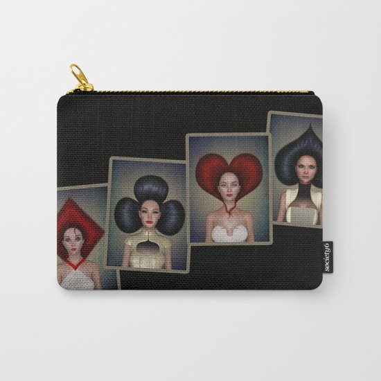 Playing cards queens quartett Carry-All Pouch
