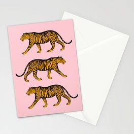 Tigers (Pink and Marigold) Stationery Card