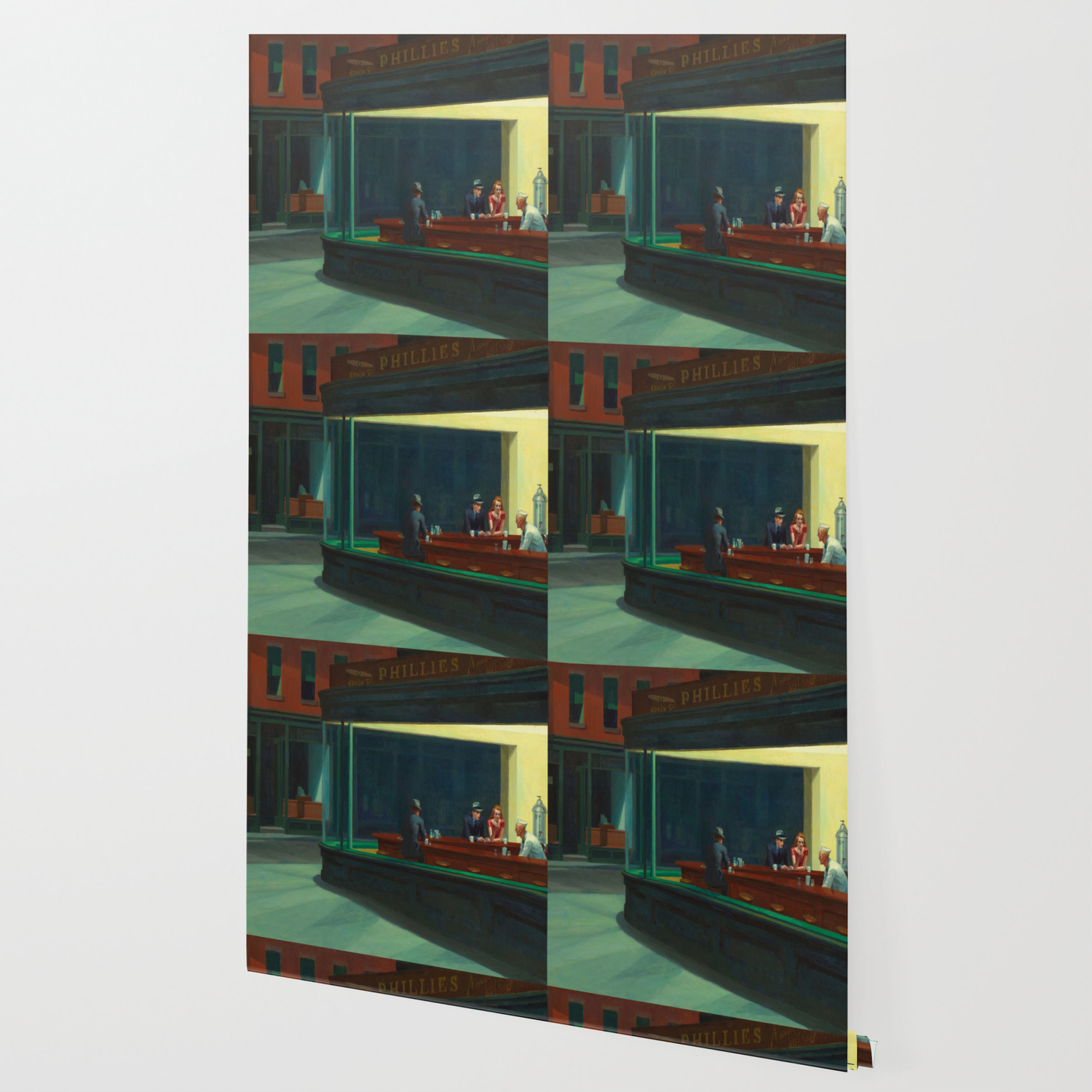 Edward Hopper S Nighthawks Wallpaper By Vintage Images Society6
