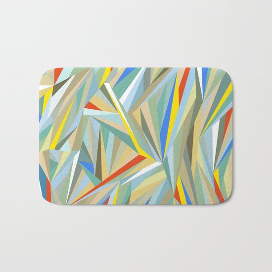Sliced Fragments Bath Mat