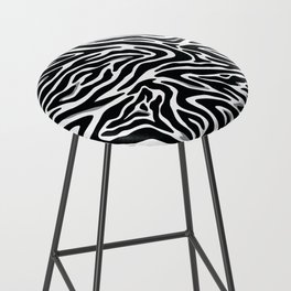 Black and White Abstract Zebra skin pattern. Digital Illustration Background Bar Stool