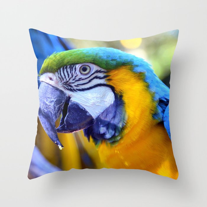 Parrots of Florida Throw Pillow