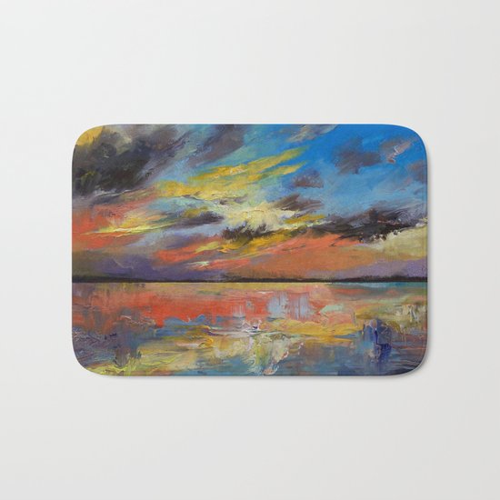 Key West Florida Sunset Bath Mat