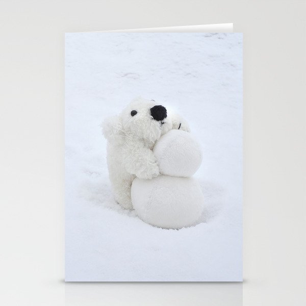 Polar Bear Plushie Stationery Cards