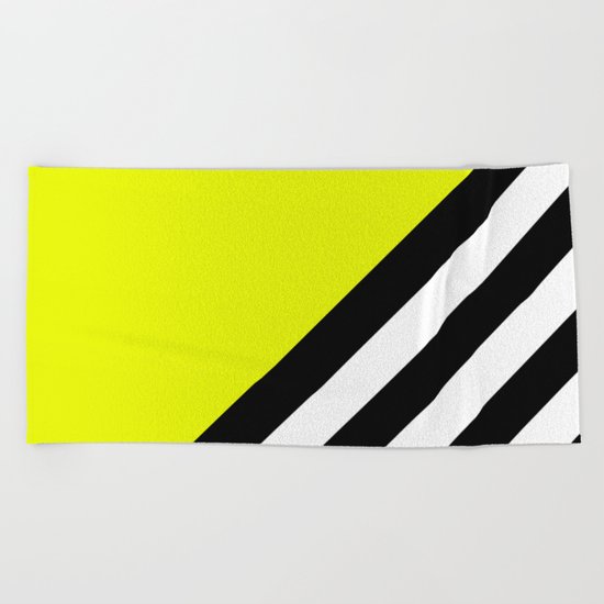 Sunshine Zebra Beach Towel